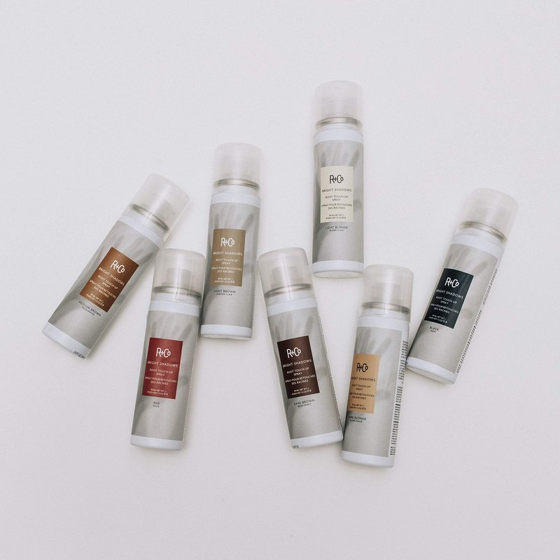 R+Co Bright Shadows Root Touch up Spray, Dark Brown, 1.5 Oz