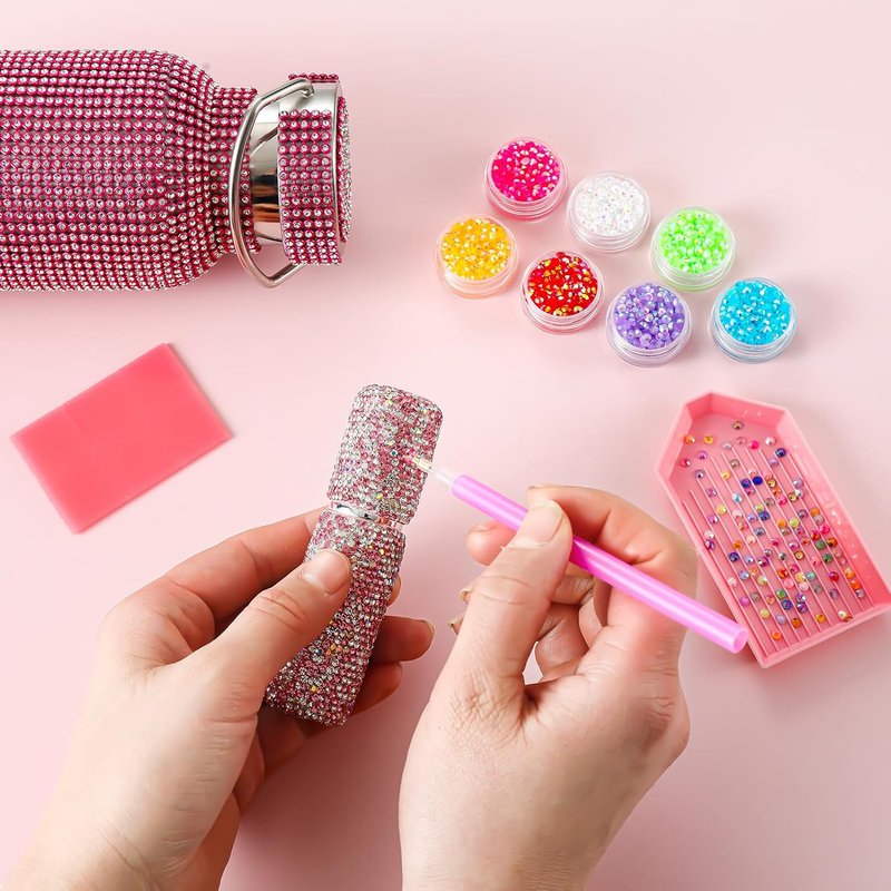 Resin Flatback Rhinestones - 32000 Pcs Multicolor Craft Kit with 4 Pcs B7000 Glue | 3mm Bedazzler Gems for Clothing, Shoes, Cups