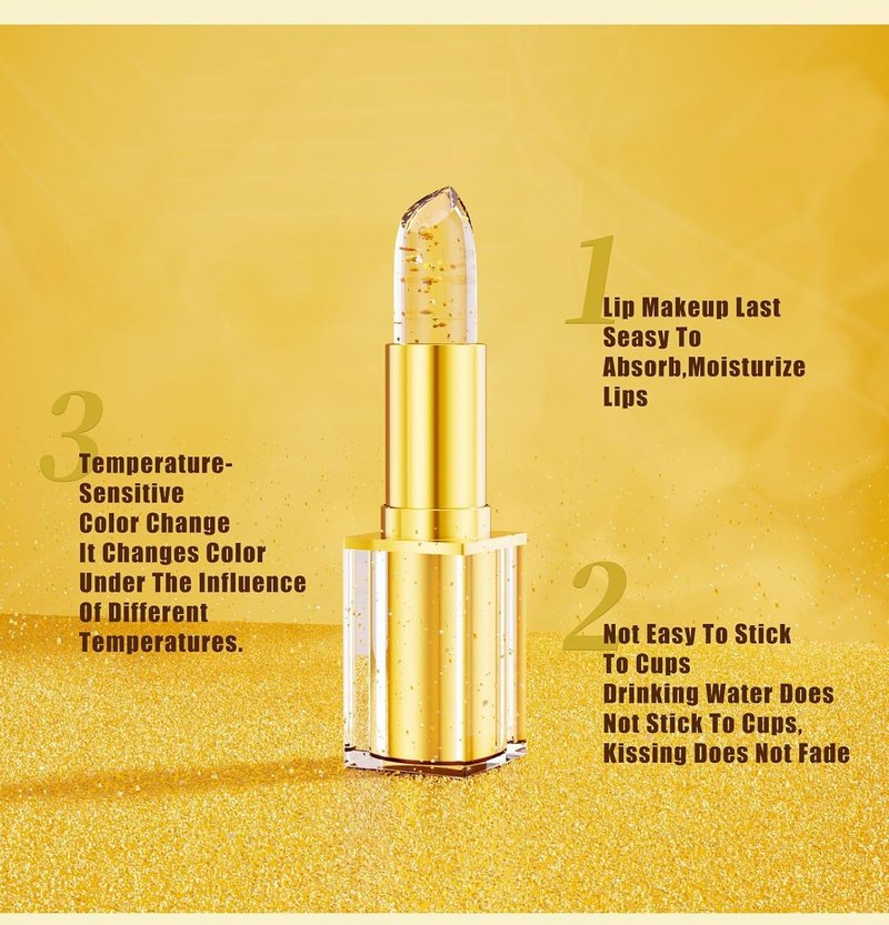 Adaptive Color Changing Lipstick - Long Lasting Moisturizing Formula | Transferproof for Women (1pc)