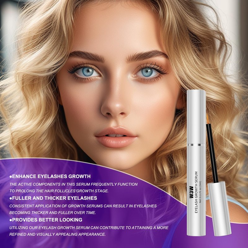 Eyelash Growth Serum - Rapid Lash & Brow Enhancer for Stronger, Healthier Lashes | Vegan & Cruelty-Free (1 PCS)