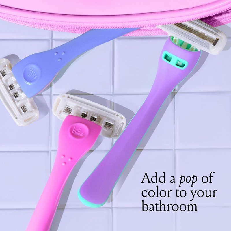 Billie Disposable Razors for Women - Malibu Set | Smooth Shaving Experience