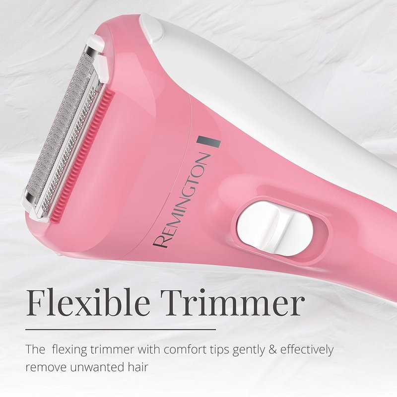 Remington WDF4821US Electric Shaver - Smooth & Silky 3-Blade Cordless Foil & Bikini Trimmer | Pink