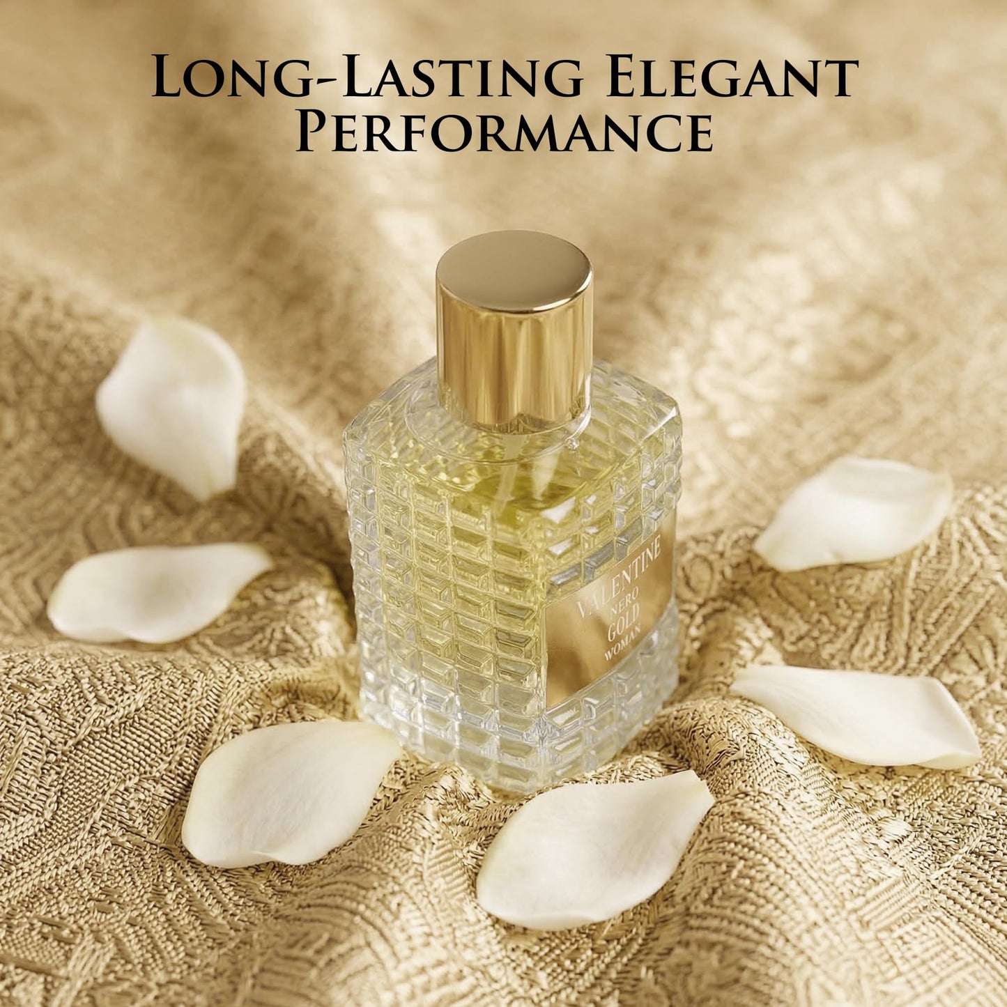 URBAN COLLECTION Valentine Nero Gold Perfume for Women, Tropical Coconut Vanilla Fragrance for Her, Sweet Creamy Gourmand Eau de Parfum with Warm Notes, Long Lasting Luxury Scent, 3.4 oz / 100ml