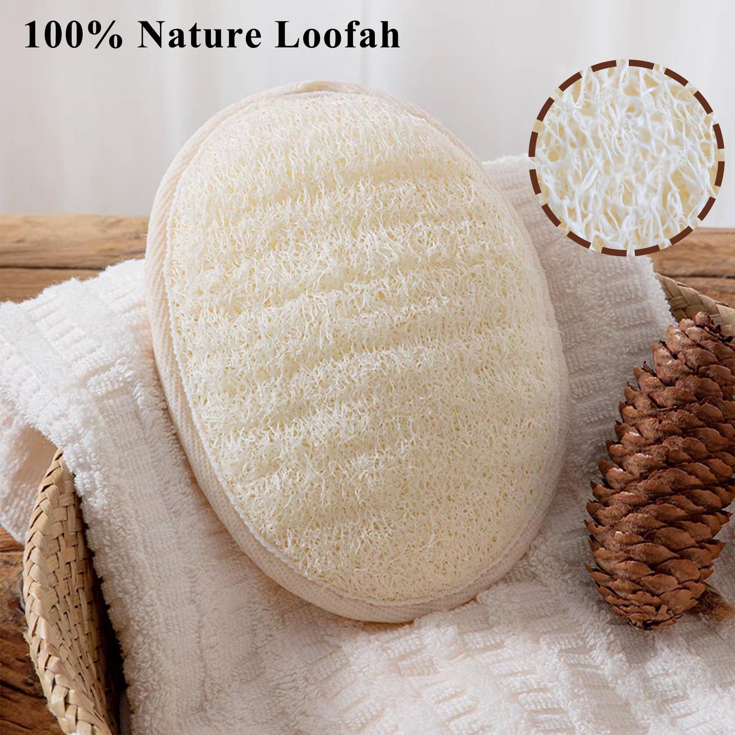 METLUCK Loofah Sponges