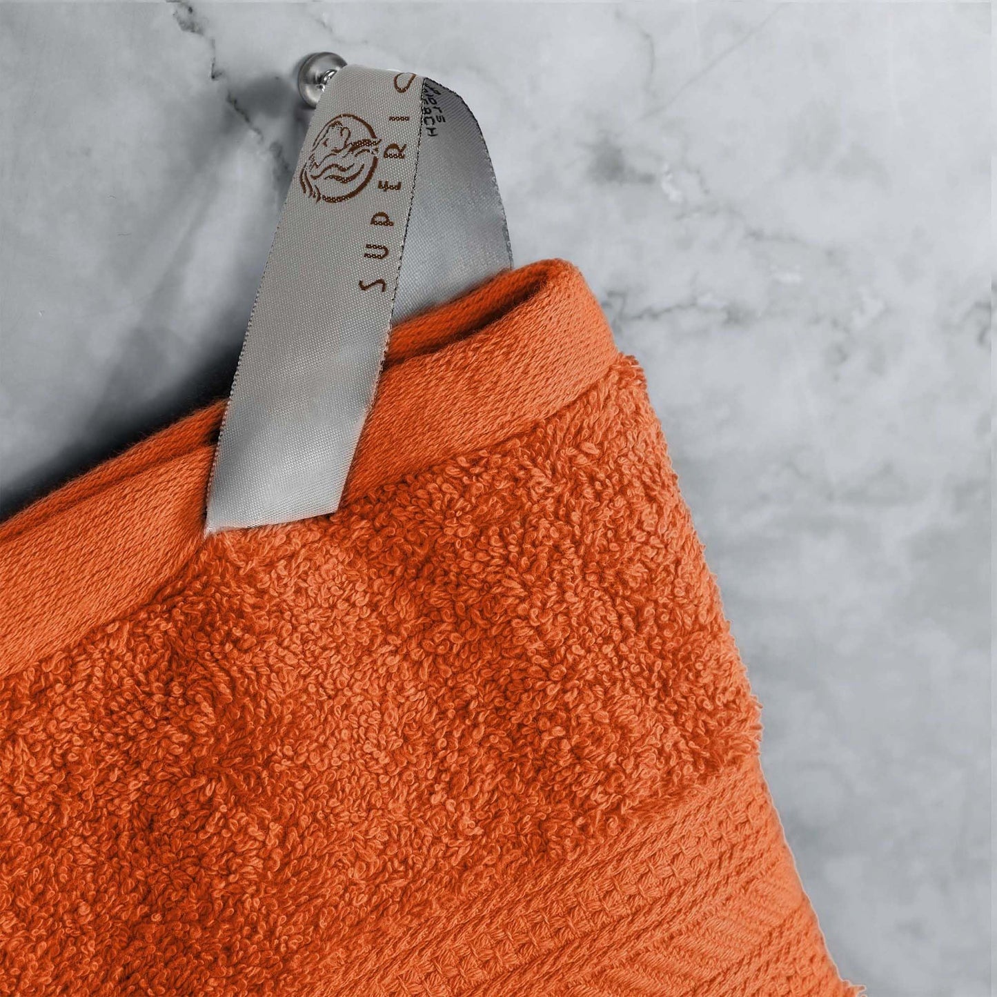 Superior 700 GSM Long Staple 100% Combed Cotton, Durable, Plush and Absorbent 6-Piece Single Ply Towel Set - Sandstone