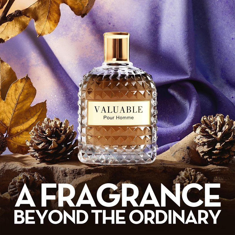 A CENTER Men's Cologne Gift Set 4 x 3.4 FL oz|Luxury perfume with Premium Presentation Box|Perfect Valentine's Day Gift for Him|Long Lasting Fragrance(KlamathD&YValentine&VExcitedY&ValuableY)