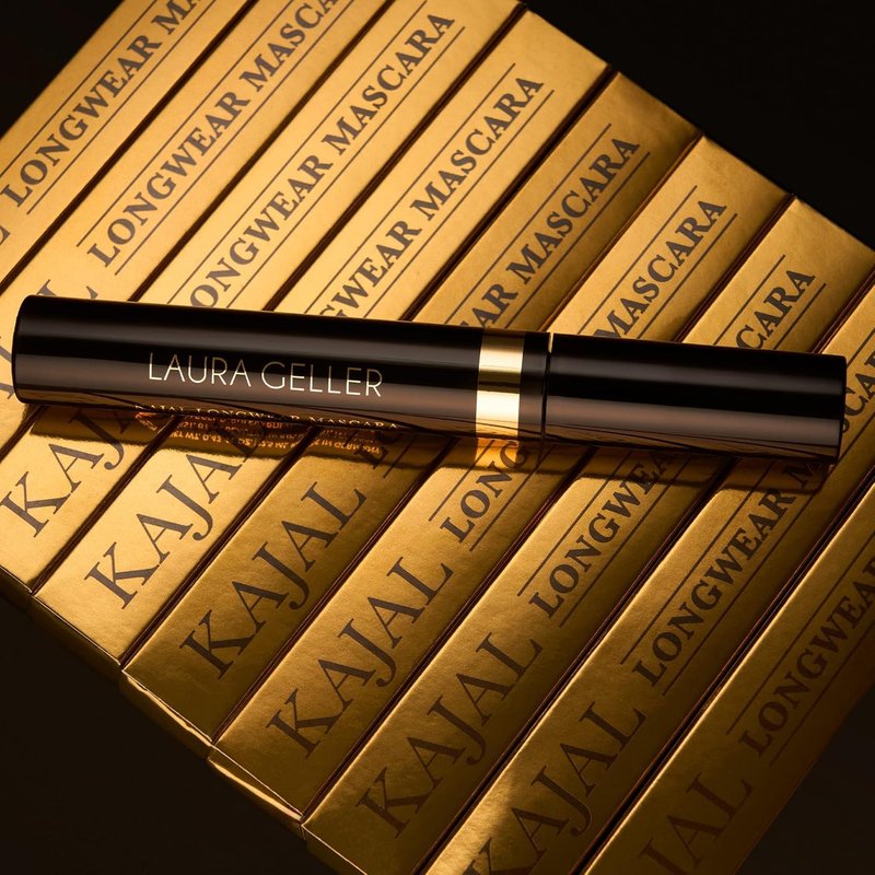 Laura Geller Kajal Longwear Mascara - Volumizing & Lengthening - Smudge-Proof Black Formula | Buildable, Flake-Proof Wear