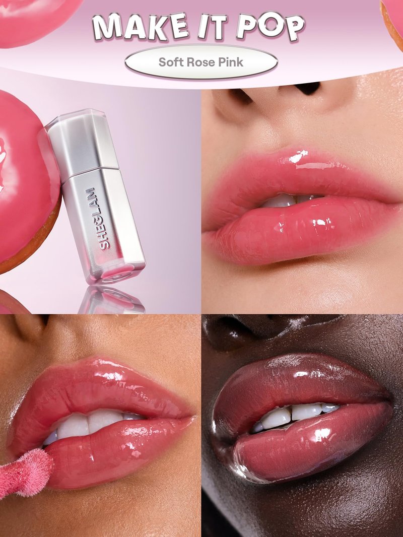 SHEGLAM Glass Lock Air Gloss High Shine Finish Moisturizing Lip Gloss-Make lt Pop