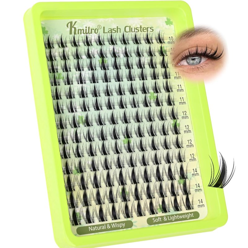 Fairy Lash Clusters - 10-14mm Curly Manga Eyelash Extensions | Wispy, Ultra-Thin Clear Band