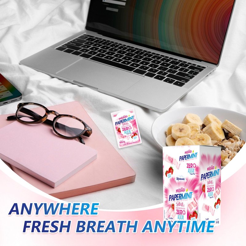 24 Packs of 20-Strips Each of Freshburst Pocketpaks Bad Breath Strips to Keep Your Mouth Fresh（Strawberry）