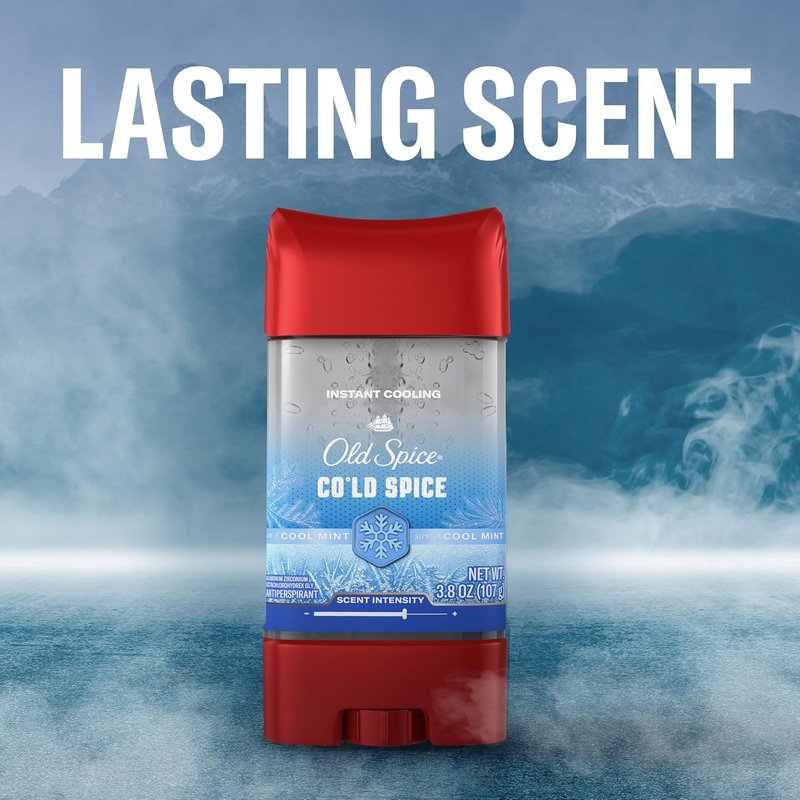 Old Spice Antiperspirant Deodorant for Men - 24/7 Sweat & Odor Protection | Cool Mint Scent, 3.8 oz