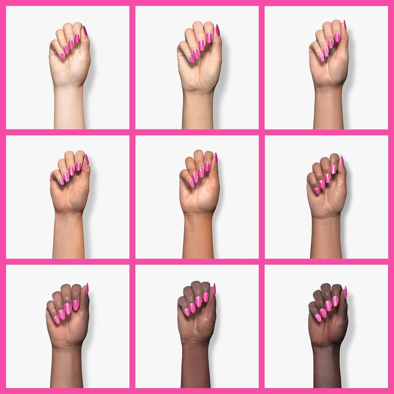 Beetles Pink Gel Nail Polish - Cosmos Bouquet Hot Pink Gel Polish, 15ML/0.51Fl Oz Soak Off UV LED Lamp Neon Nail Art, Long-Lasting Manicure Salon DIY Home Summer Nails