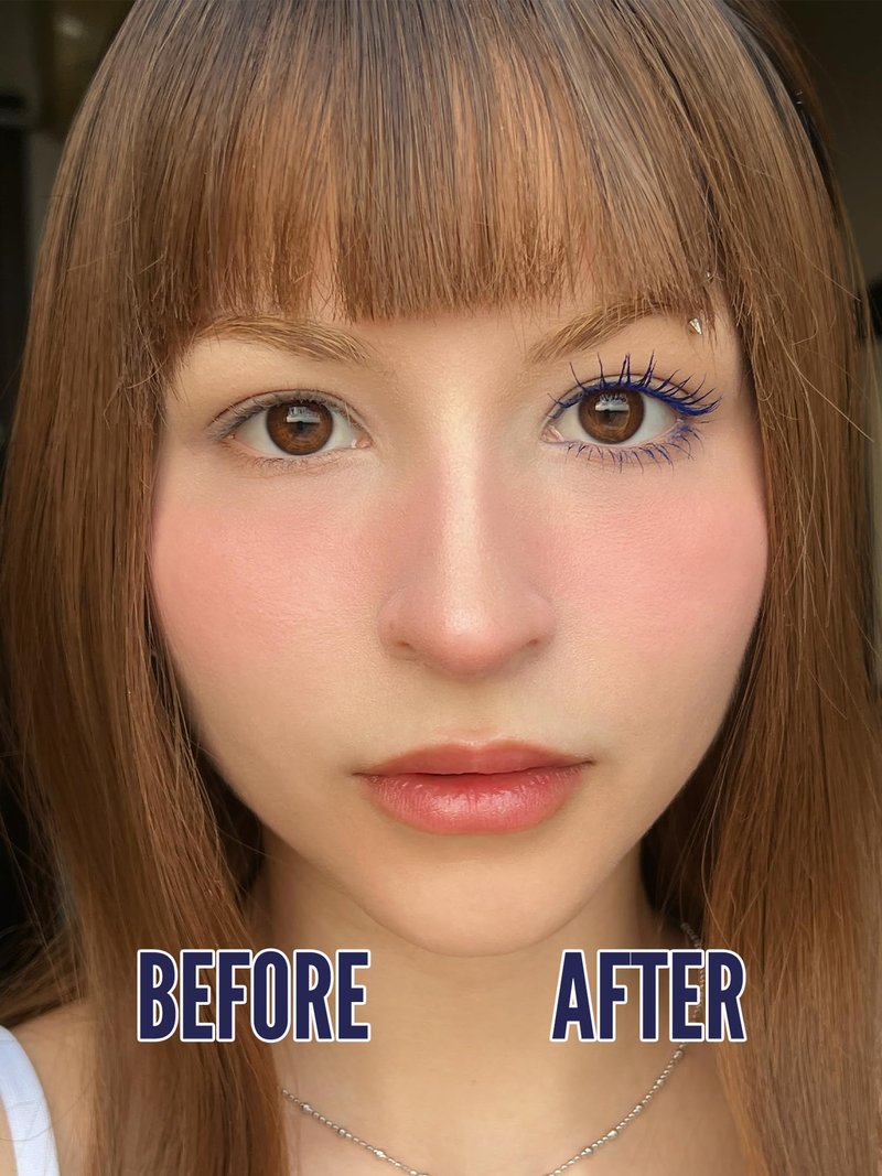 Mynena Blue Lash Tubing Mascara | Smudge-Proof Flake-Free Long Lasting Lightweight Eyelash Extension Effect | Lengthening Defining Curling Buildable Formula Eye Makeup