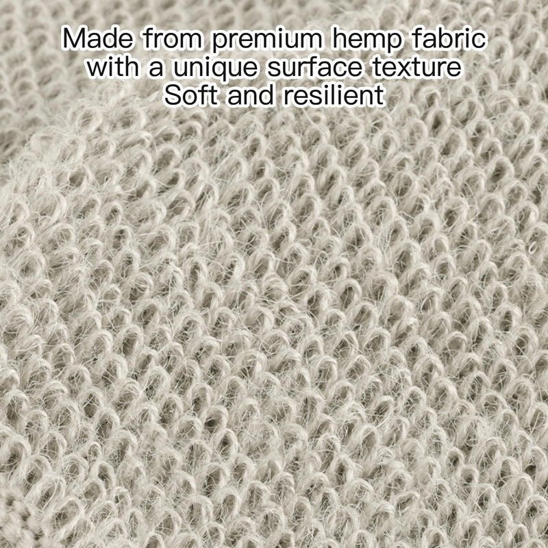 2-Pack Loofah Exfoliating Glove - Natural Hemp Shower Mitts for Body Scrub and Cleansing, Soft Loofah Gloves for Women & Men, Removes Dead Skin & Boosts Circulation
