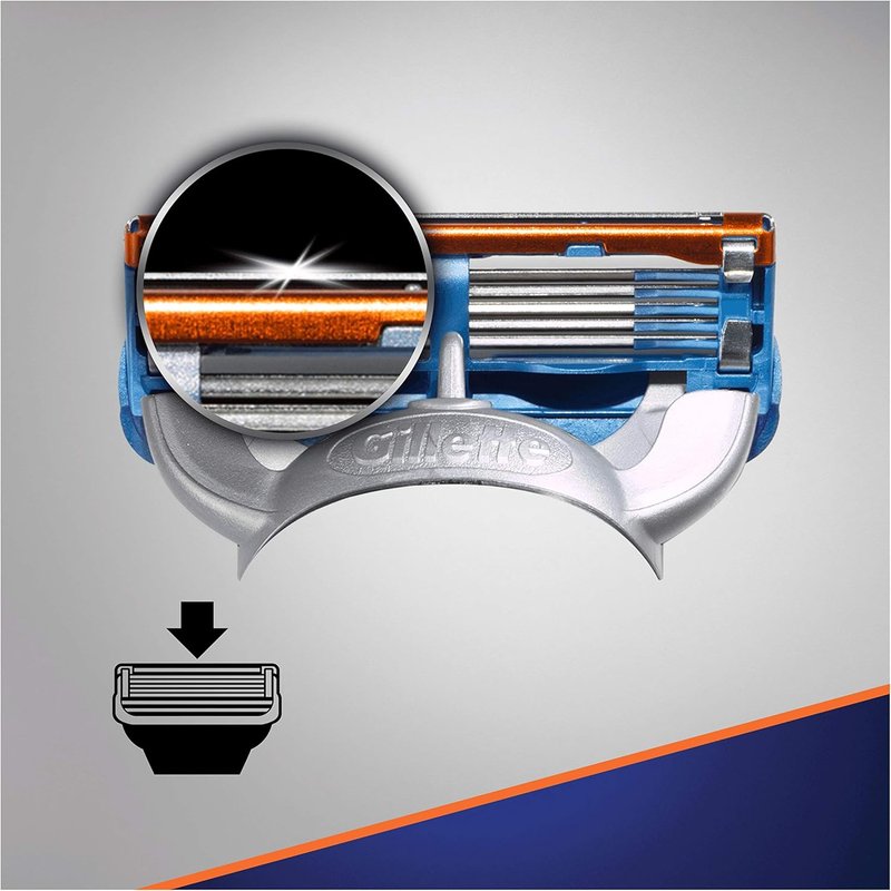 Gillette Fusion5 Razor - 12 Precision Blades for Men | Ultimate Shaving Experience