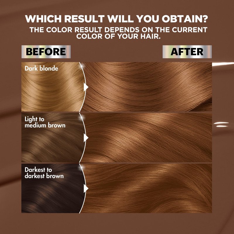 Garnier Nutrisse Ultra Color Hair Color, Permanent Hair Dye for Up to 8 Weeks of Bold, Vibrant, Fade-Resistant Results, Vegan & Cruelty-Free, B4 Golden Mahogany Brown (Caramel Chocolate), 2 Count