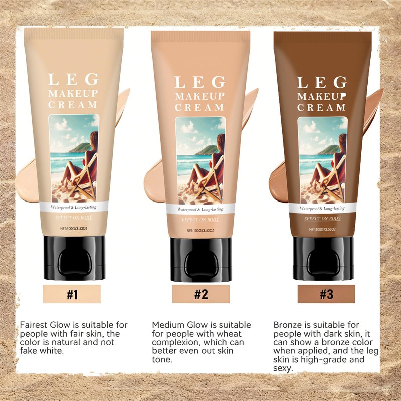 Body Coverage Perfector, Waterproof Sweatproof Body Makeup with Brush, Long Lasting Body Foundation for All Skin Tones (Medium)