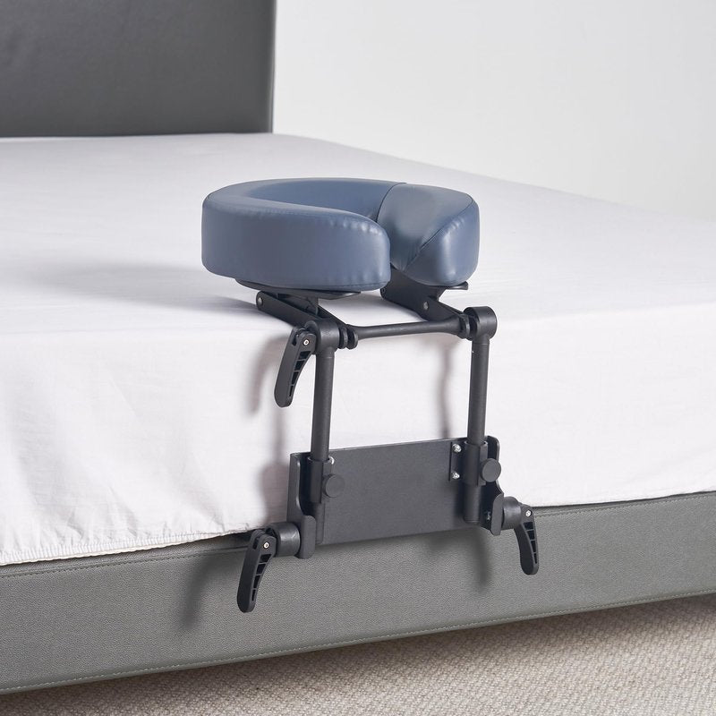 Master Massage Home Mattress Top Massage Kit Adjustable Headrest & Face Cushion Family Use -Cream Royal Blue