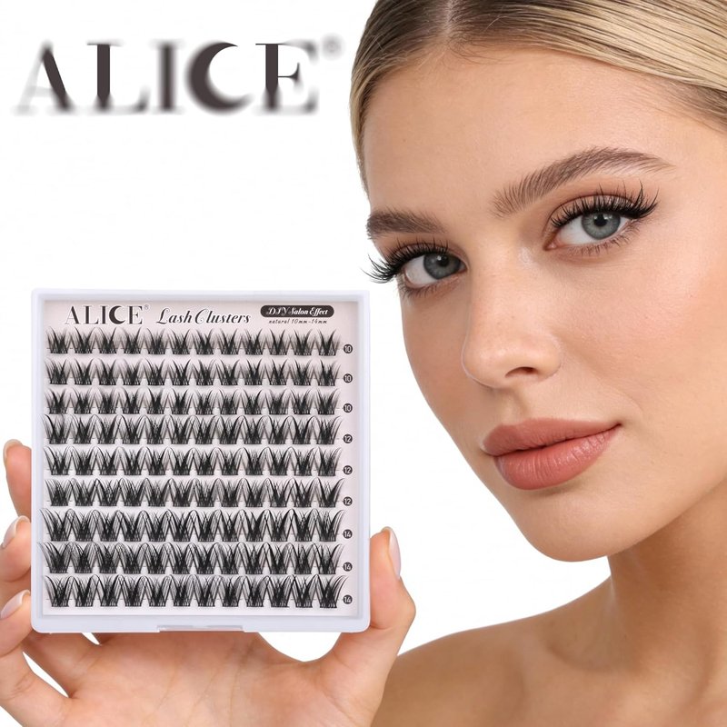 ALICE Lash Clusters - Wispy Natural Eyelash Extensions | Short 10-14mm Volume Lashes