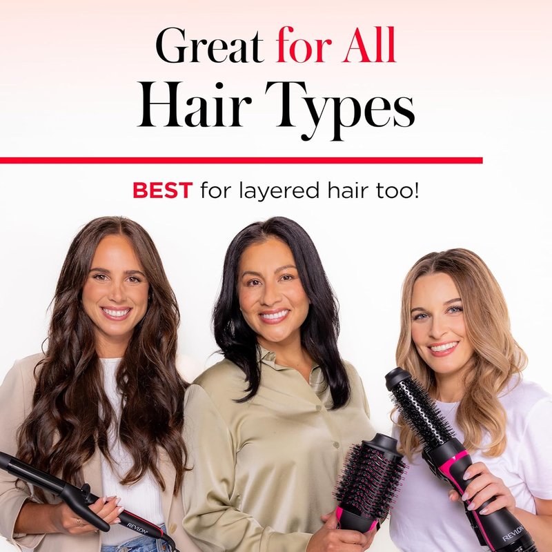 Revlon One-Step Hair Dryer & Styler - Root Booster Round Brush for Fast, Salon-Quality Blowout | 1.5-Inch Size