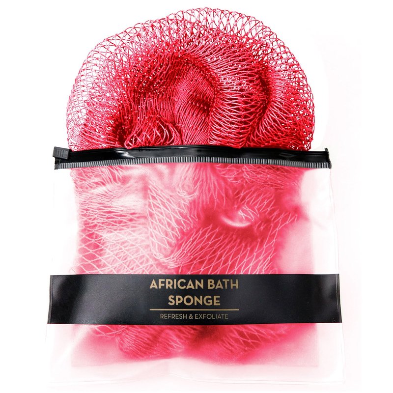 African Net Sponge Authentic,35 inches African Exfoliating Net Sponge,African Wash Cloth for Women and Men,Deep Cleansing,Soft Skin, Suitable for Daily Shower/Bath, Durable & Reusable - Pink