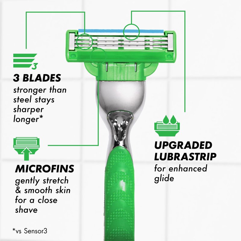 Gillette Mach3 Sensitive Mens Shaving Razor Blade Refills, 20 Count