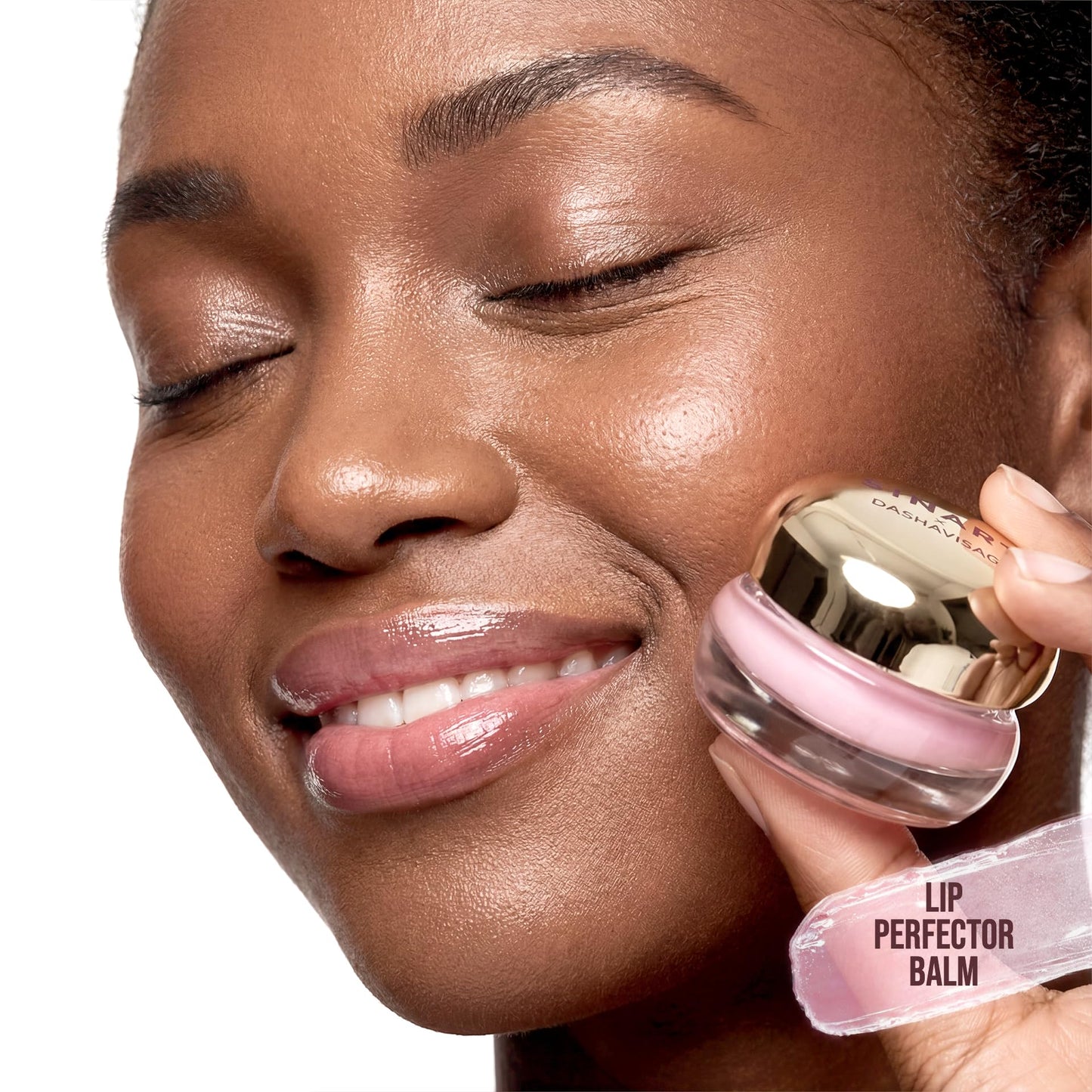SINART Lip Perfector Balm. Hydrating Gloss Lip Balm for Dry Lips. Non-Sticky Lip Care & Repair with Coconut Oil & Jojoba Oil. Day & Night Use 0.14 oz