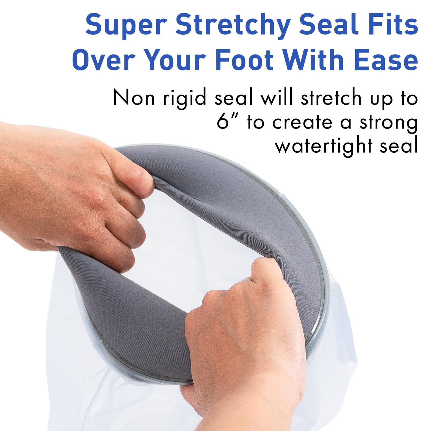 TKWC INC Water Proof Leg Cast Cover for Shower - Watertight Foot Protector (Foot & Ankle (Soft))