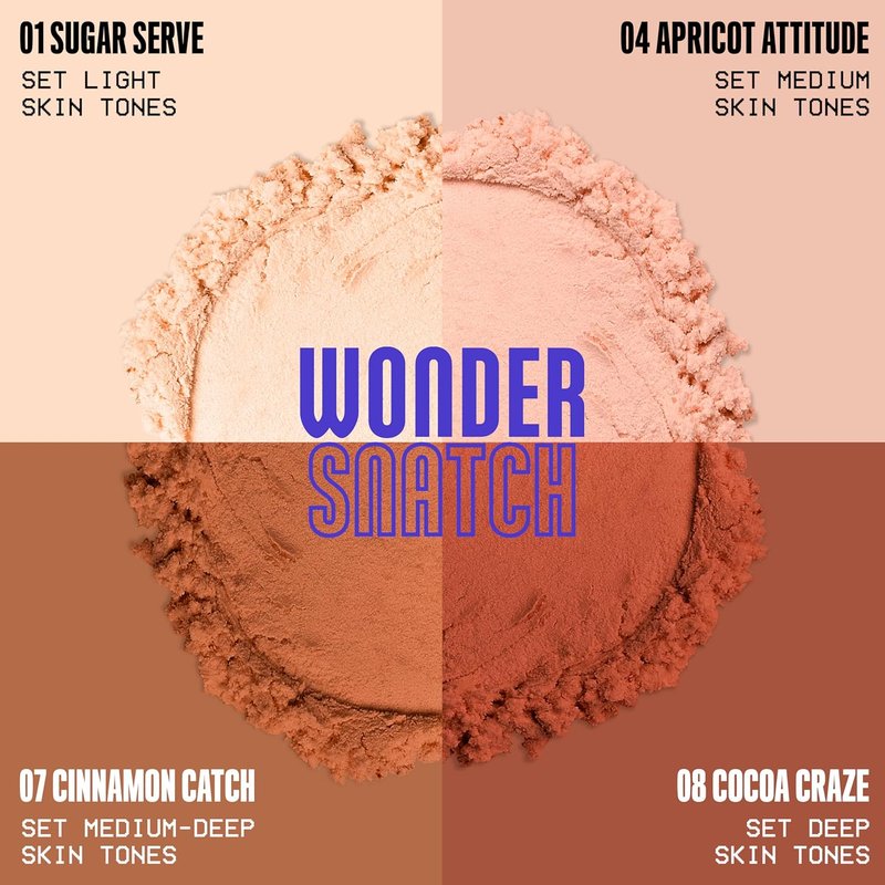 NYX Wonder Snatch Setting Powder - Lifting Loose Powder for 16HR Wear | Translucent Light