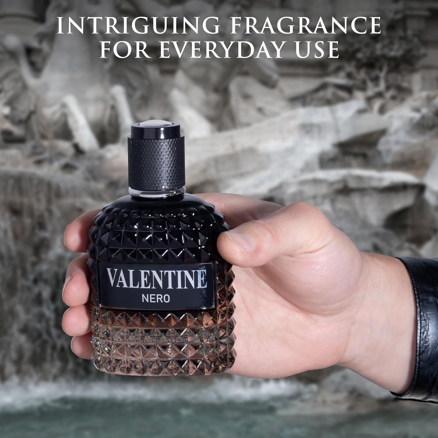 Valentine Nero for Men - Woody Aromatic Fragrance with Floral & Mineral Notes - 100ml Masculine Scent