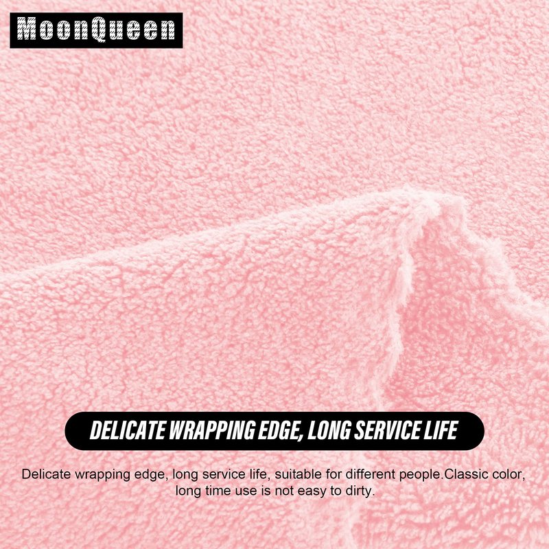 MOONQUEEN Ultra Soft Premium Washcloths Set - 12 x 12 inches - 24 Pack - Quick Drying - Highly Absorbent Coral Velvet Bathroom Wash Clothes - Use as Bath, Spa, Facial, Fingertip Towel (Pink)