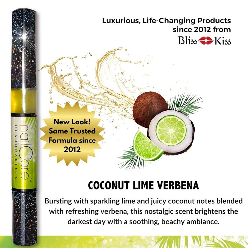 Simply Pure Cuticle Oil Pen - Nail Strengthener & Growth Serum with Jojoba | Coconut Lime Verbena Fragrance
