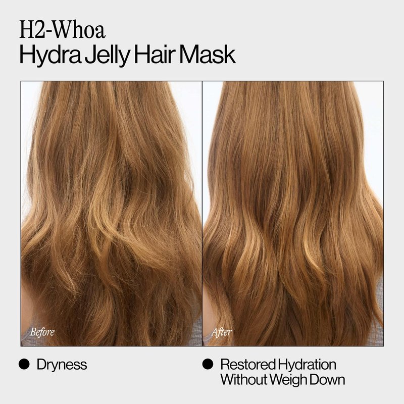 Eva NYC Hydrating Hair Mask for Long-Lasting Hydration - Infused with Hyaluronic Acid and Squalane - Lightweight Hair Treatment for Dry Hair - Jelly Texture Hydrating Mask - Jasmine Scent - 8.4 fl oz