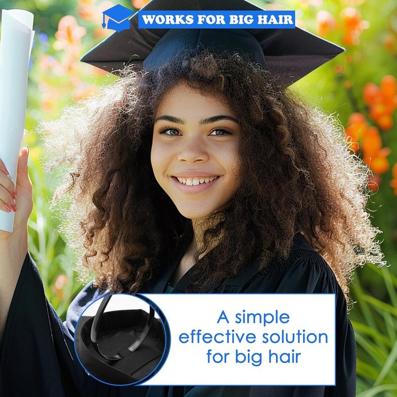 Graduation Cap Headband - 2 Pcs Anti-Fall Hair Band for Graduates | Perfect Gift for Students and Women