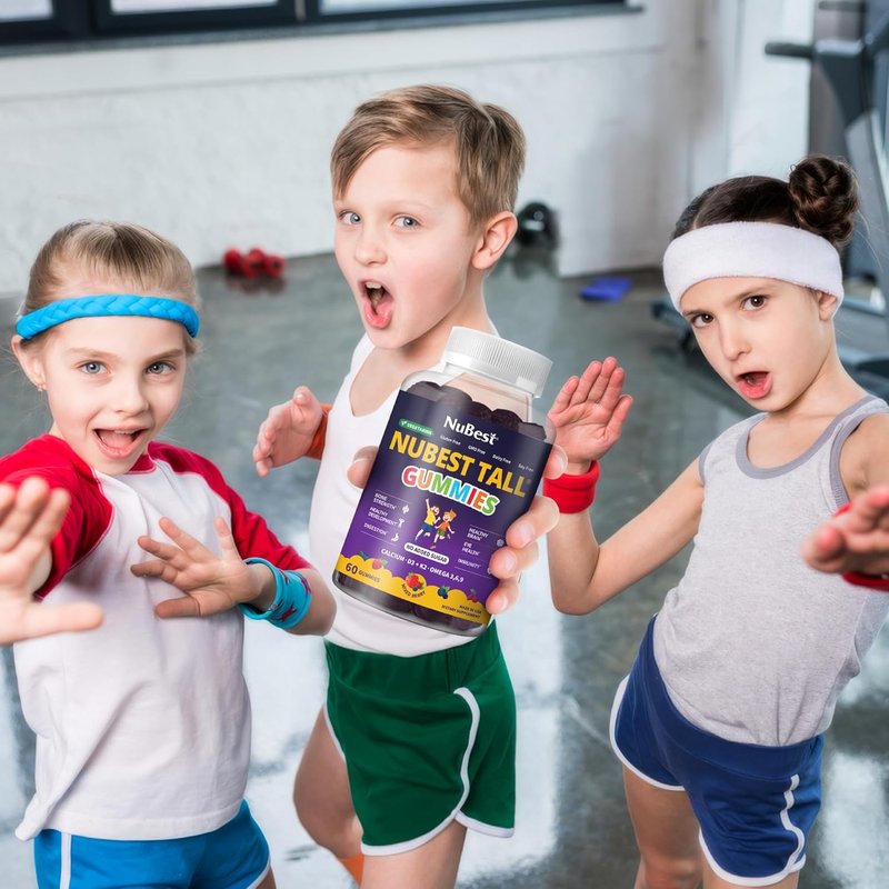 NuBest Tall Gummies for Kids & Teens - Bone Strength, Immunity & Digestive Health | 20+ Vitamins, No Added Sugar