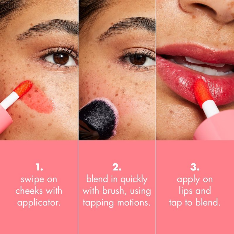 e.l.f. Sheer For It Blush Tint - Multi-Use Vegan Lip & Cheek Makeup | Long-Lasting Orange Crush Finish