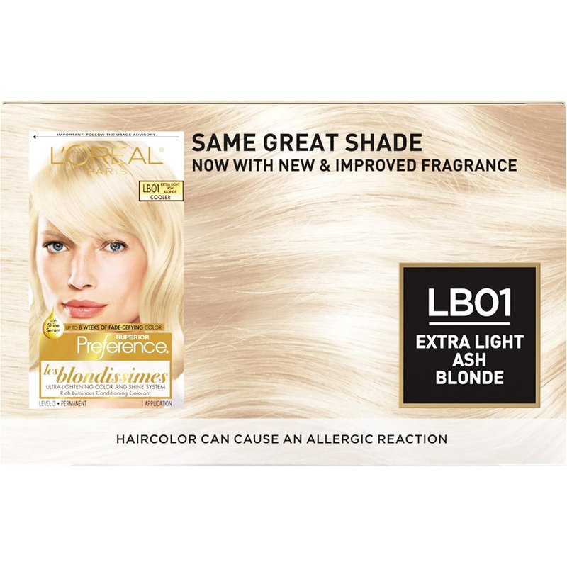 L'Oréal Paris Hair Color - Superior Preference Fade-Defying Extra Light Ash Blonde | Permanent Dye Kit