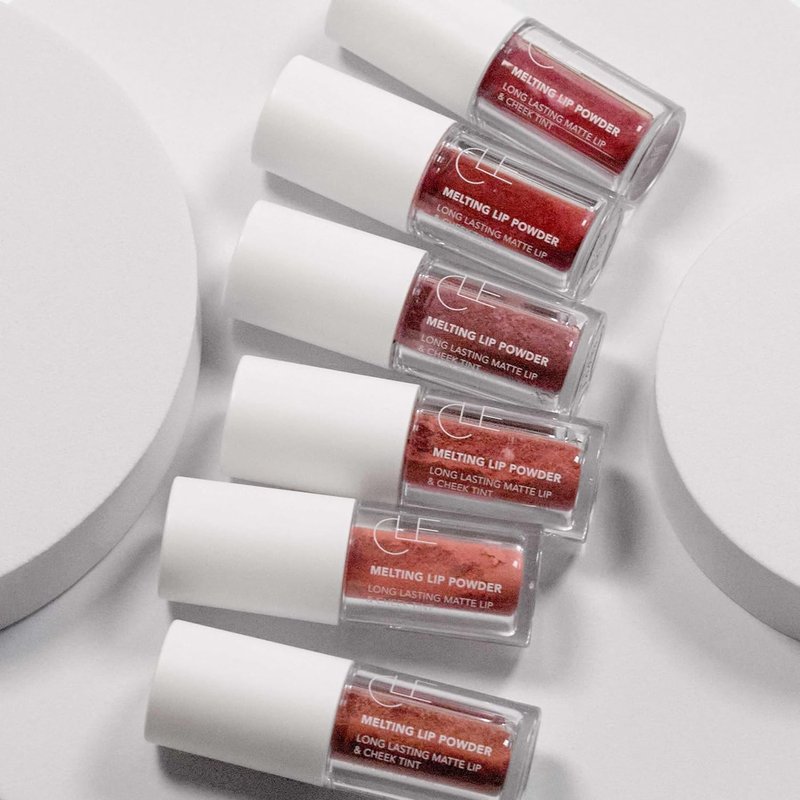Melting Lip Powder - Vegan Lip Tint with Long-Lasting Weightless Stain | Matte Finish (Desert Rose, 0.07 oz)