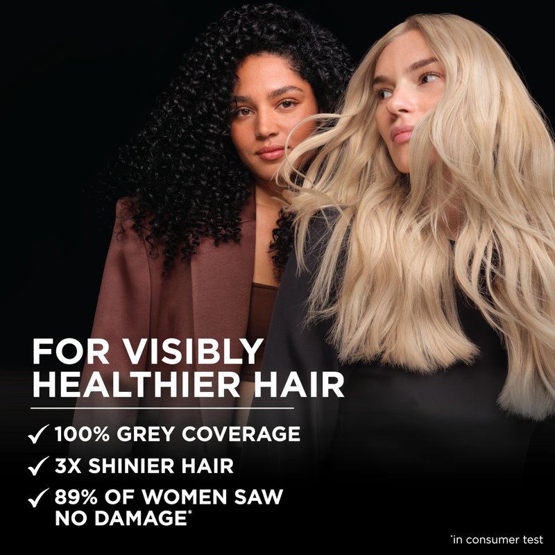 Garnier Olia Hair Color, Ammonia-Free Permanent Hair Dye, Oil-Powered Formula for 100% Gray Coverage and 3x Shinier Hair, Vegan & Cruelty Free, 5.0 Medium Brown, 2 Count