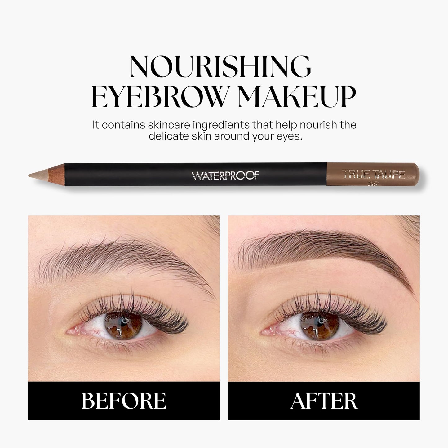 Sorme Natural Definitive Waterproof Eyebrow Pencil 0.04 oz | Smudgeproof Soft Blonde Eye Brow Pencil | Dual Purpose Brow Pencil and Brush Combo | High Definition Waterproof Eyebrow Makeup