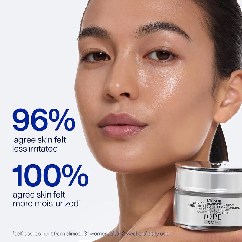 IOPE XMD Stem III Clinical Recovery Cream - Post-Procedure Facial Moisturizer with PDRN & Hyaluronic Acid - 1.69 fl. oz.
