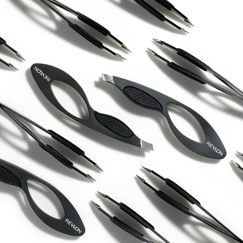 Revlon Comfort & Control Tweezer - Easy Grip Eyebrow Tool for Precise Hair Removal | 1 Count