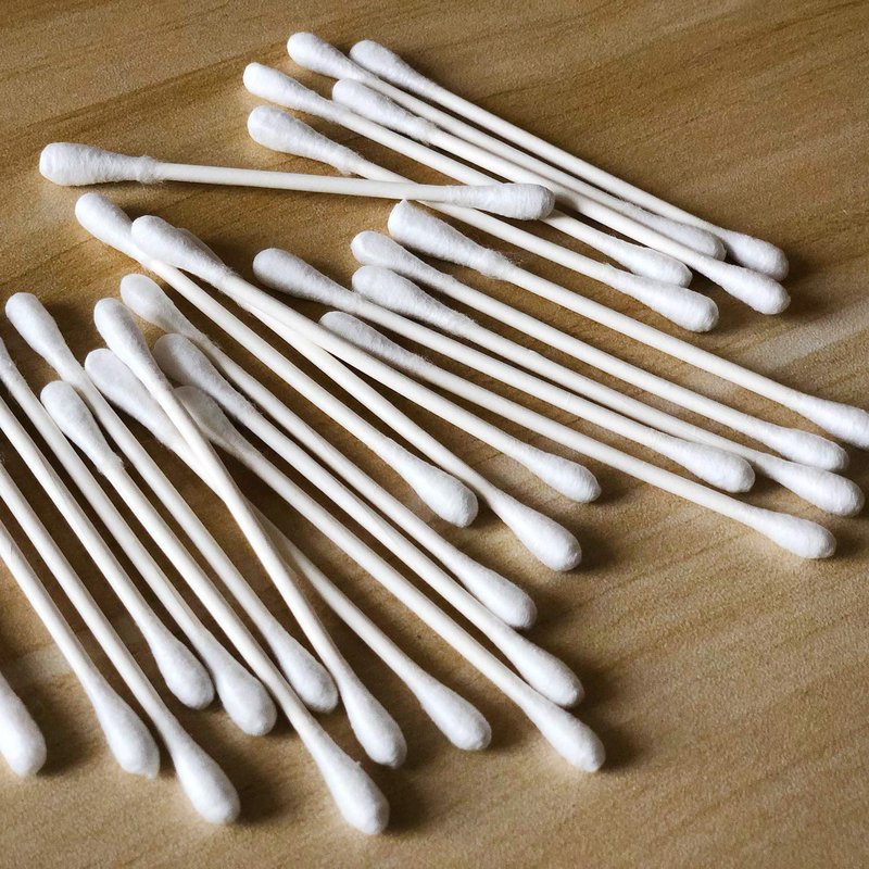 CGR Organic Cotton Swabs - 100% Cotton Double-Tipped, Compostable Travel Pack | 400 Swabs Total