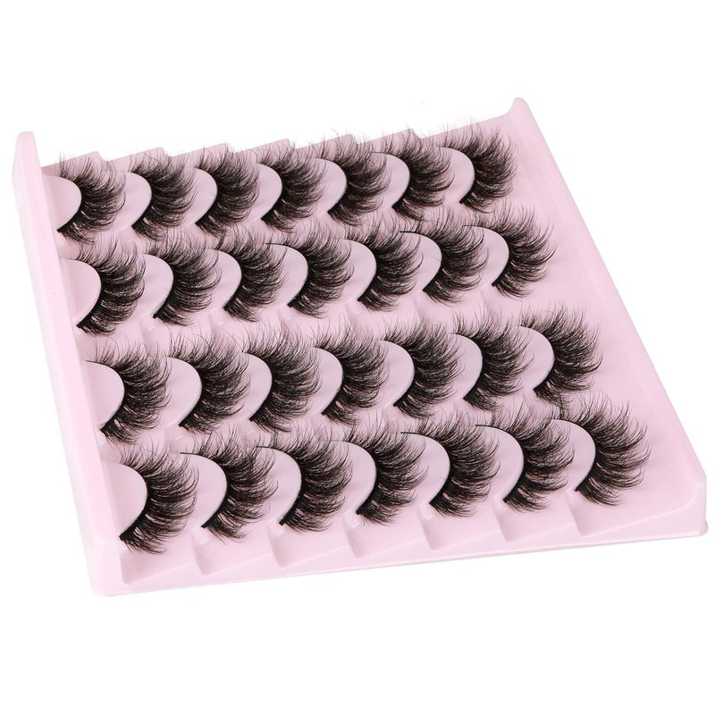 Mink Lashes - 14 Pairs Wispy 5D Volume False Eyelashes for Natural Look | 16mm Length