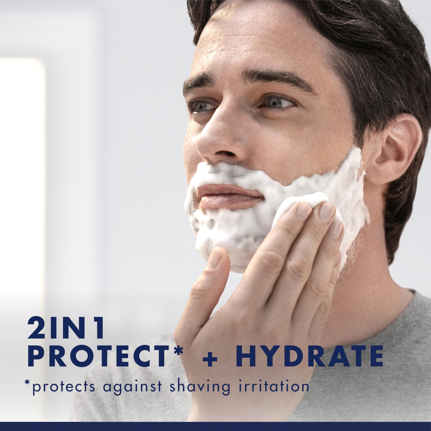 Gillette PRO Shaving Gel For Men Cools To Soothe Skin And Hydrates Facial Hair, 7oz, ProGlide Sensitive 2 in 1 Shave Gel