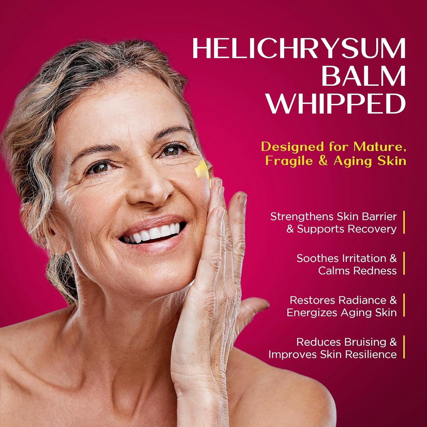 Vigority Helichrysum Balm Soothes & Repairs: Restorative Arnica Cream with Calendula for Bruised, Fragile & Thin Skin – Moisturizes, Revitalizes & Strengthens Skin Barrier for Adult Seniors - 3.4 oz