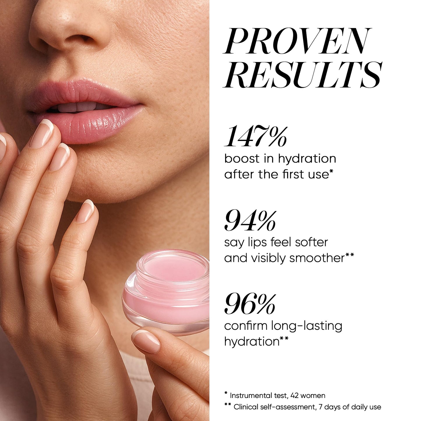 SINART Lip Perfector Balm. Hydrating Gloss Lip Balm for Dry Lips. Non-Sticky Lip Care & Repair with Coconut Oil & Jojoba Oil. Day & Night Use 0.14 oz