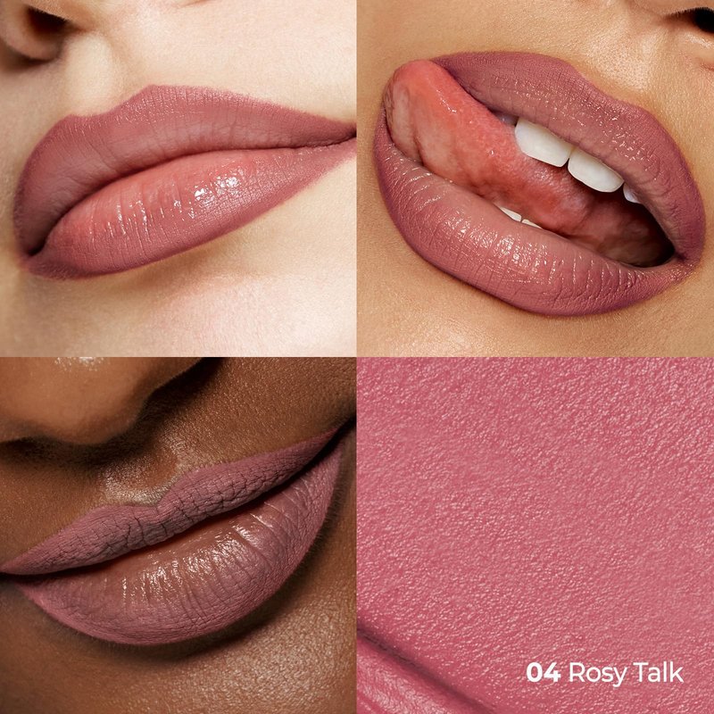 Laka Lip Liner - Smooth & Blendable Soft Matte Lip Contour Pencil for Shaping & Overlining Lips | Waterproof Formula, Oil-Cleanse Off, Long-Lasting Wear | #04 Rosy Talk, 0.02oz