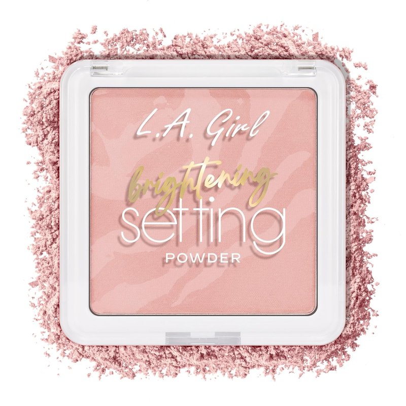 L.A. Girl Marble Setting Powder - Brightening Pink Blossom | Lightweight Translucent Finish