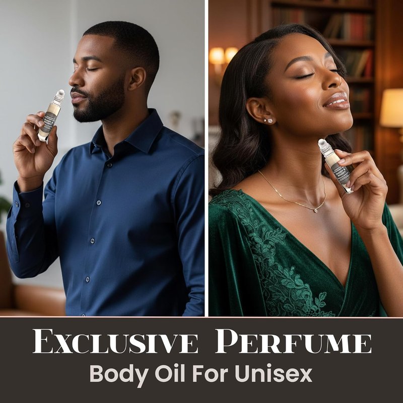 Oudy and Woody Unisex Perfume Body Oil - Long-Lasting Fragrance (.33 fl oz)
